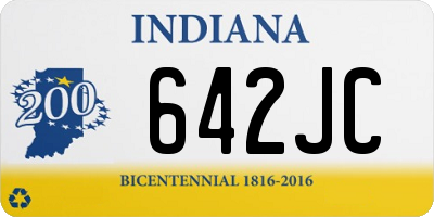 IN license plate 642JC