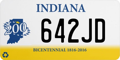 IN license plate 642JD