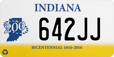 IN license plate 642JJ