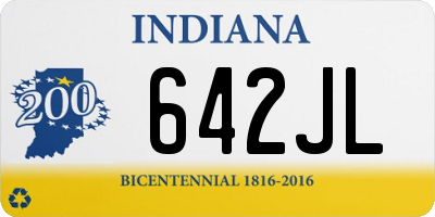 IN license plate 642JL