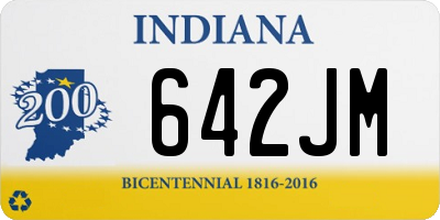 IN license plate 642JM