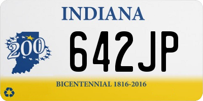 IN license plate 642JP