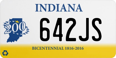 IN license plate 642JS