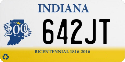 IN license plate 642JT
