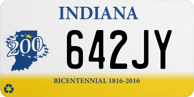 IN license plate 642JY