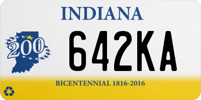 IN license plate 642KA