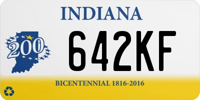 IN license plate 642KF