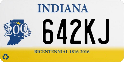 IN license plate 642KJ