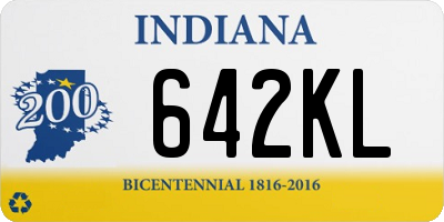 IN license plate 642KL