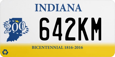 IN license plate 642KM