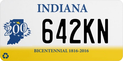 IN license plate 642KN