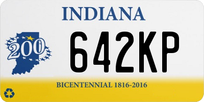 IN license plate 642KP