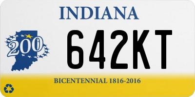 IN license plate 642KT