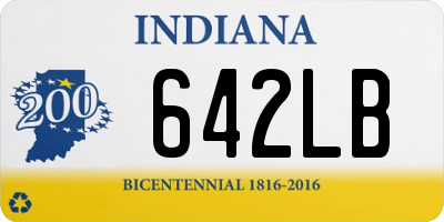 IN license plate 642LB