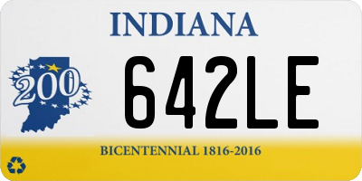 IN license plate 642LE