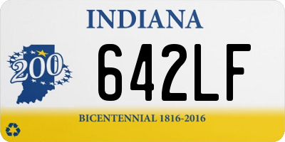 IN license plate 642LF