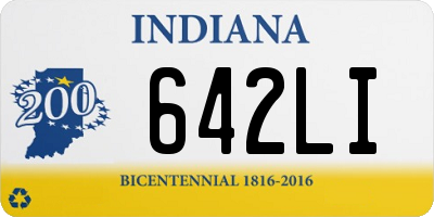 IN license plate 642LI