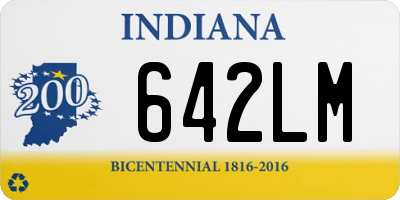 IN license plate 642LM