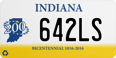 IN license plate 642LS