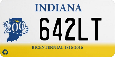 IN license plate 642LT