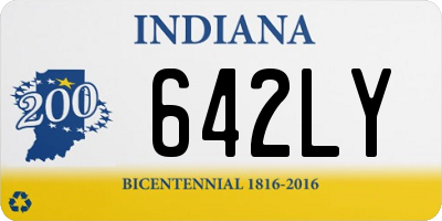 IN license plate 642LY