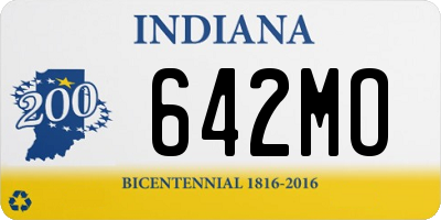 IN license plate 642MO
