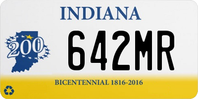 IN license plate 642MR
