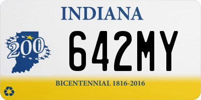 IN license plate 642MY
