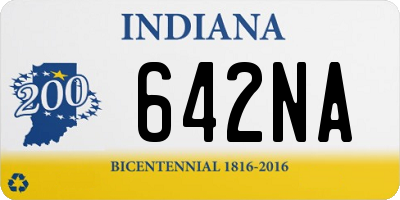 IN license plate 642NA