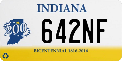 IN license plate 642NF