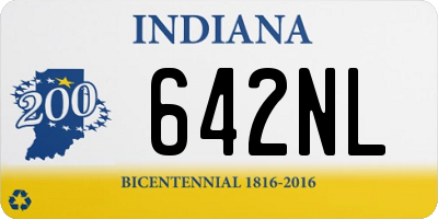 IN license plate 642NL