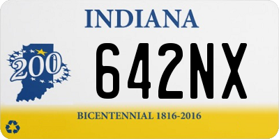 IN license plate 642NX