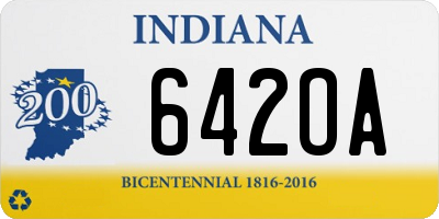 IN license plate 642OA