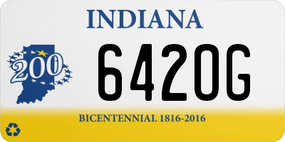 IN license plate 642OG