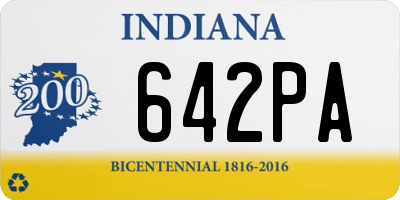 IN license plate 642PA