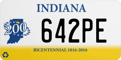 IN license plate 642PE