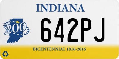 IN license plate 642PJ