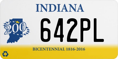 IN license plate 642PL