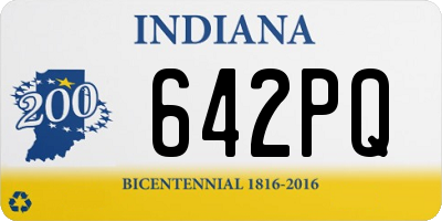 IN license plate 642PQ