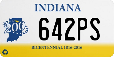 IN license plate 642PS