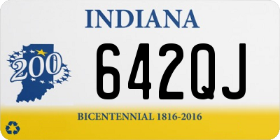 IN license plate 642QJ