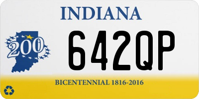 IN license plate 642QP