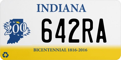 IN license plate 642RA