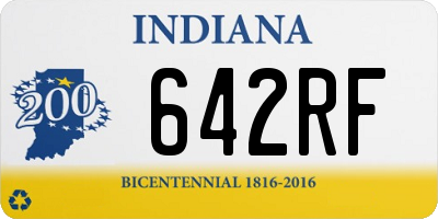 IN license plate 642RF