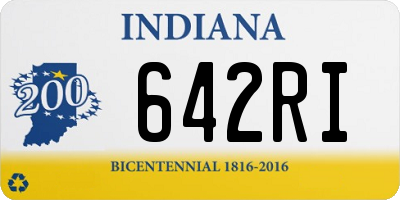 IN license plate 642RI