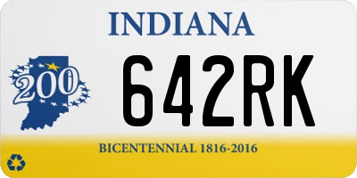 IN license plate 642RK