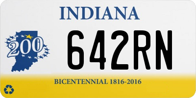 IN license plate 642RN