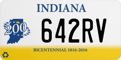 IN license plate 642RV