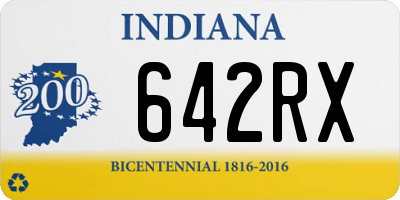 IN license plate 642RX