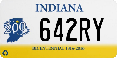 IN license plate 642RY